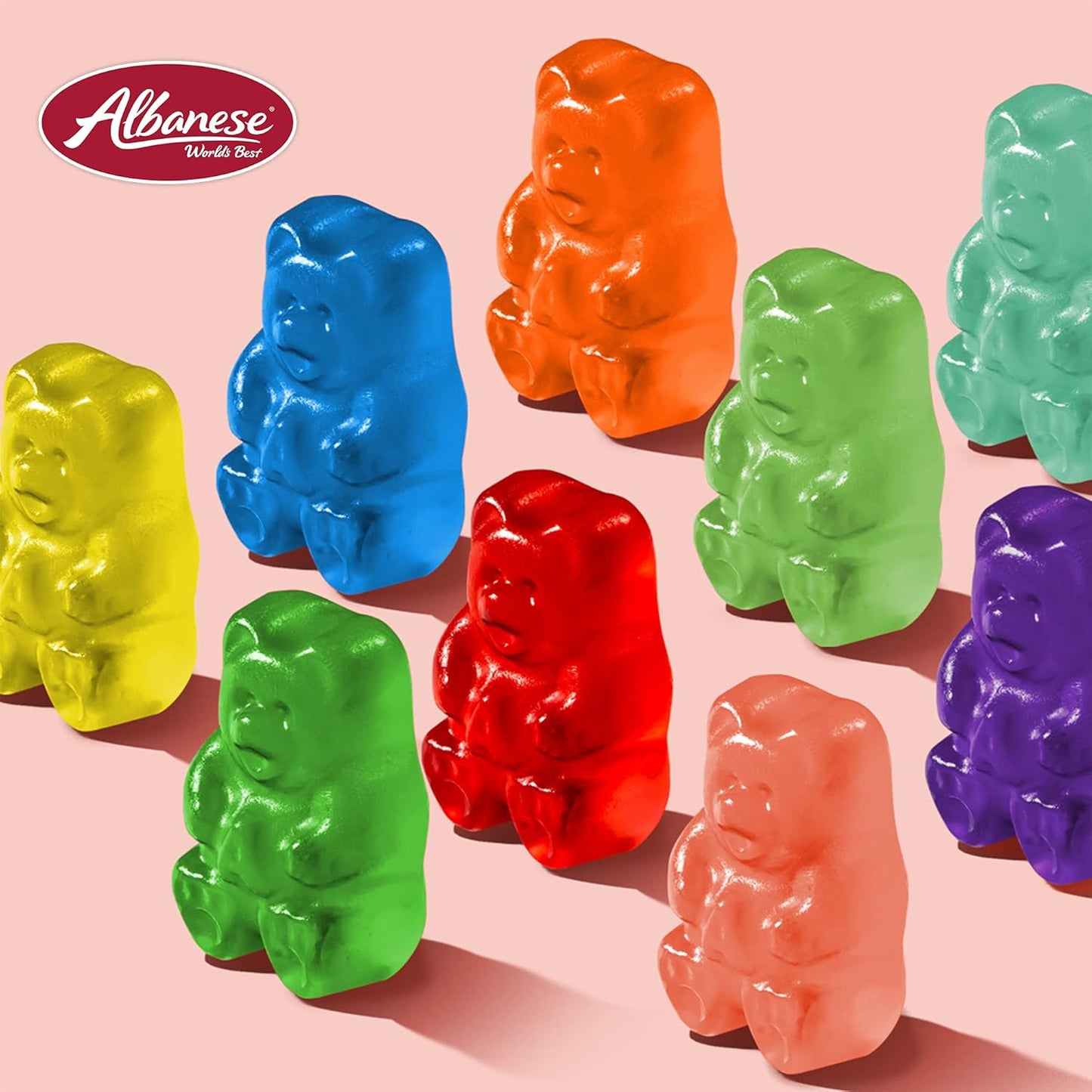 Albanese 12 Flavor Gummy Bears 36oz – Thoughtful Valentine's Day and Get Well Gift for Coworkers and Family