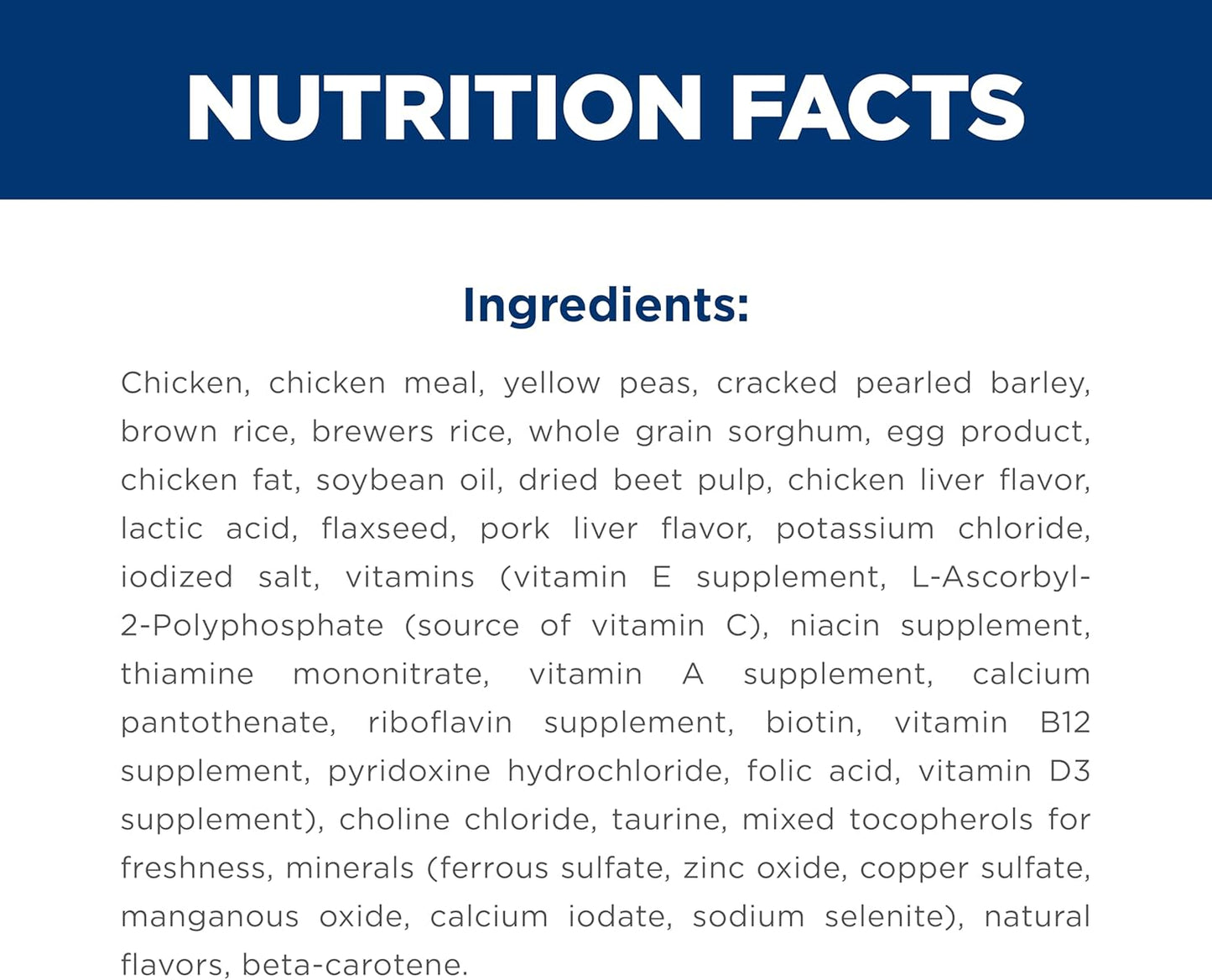 allergen information clearly labeled and natural ingredients with no artificial additives, made in the usa