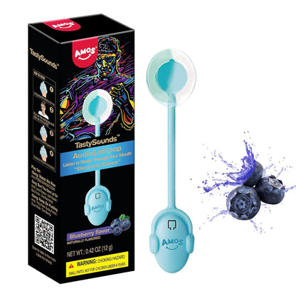 Amos Music Lollipop Candy – Mindful Sweet Treat for Sugar-Conscious Adults, Xylitol Lollipop with Music Surprise