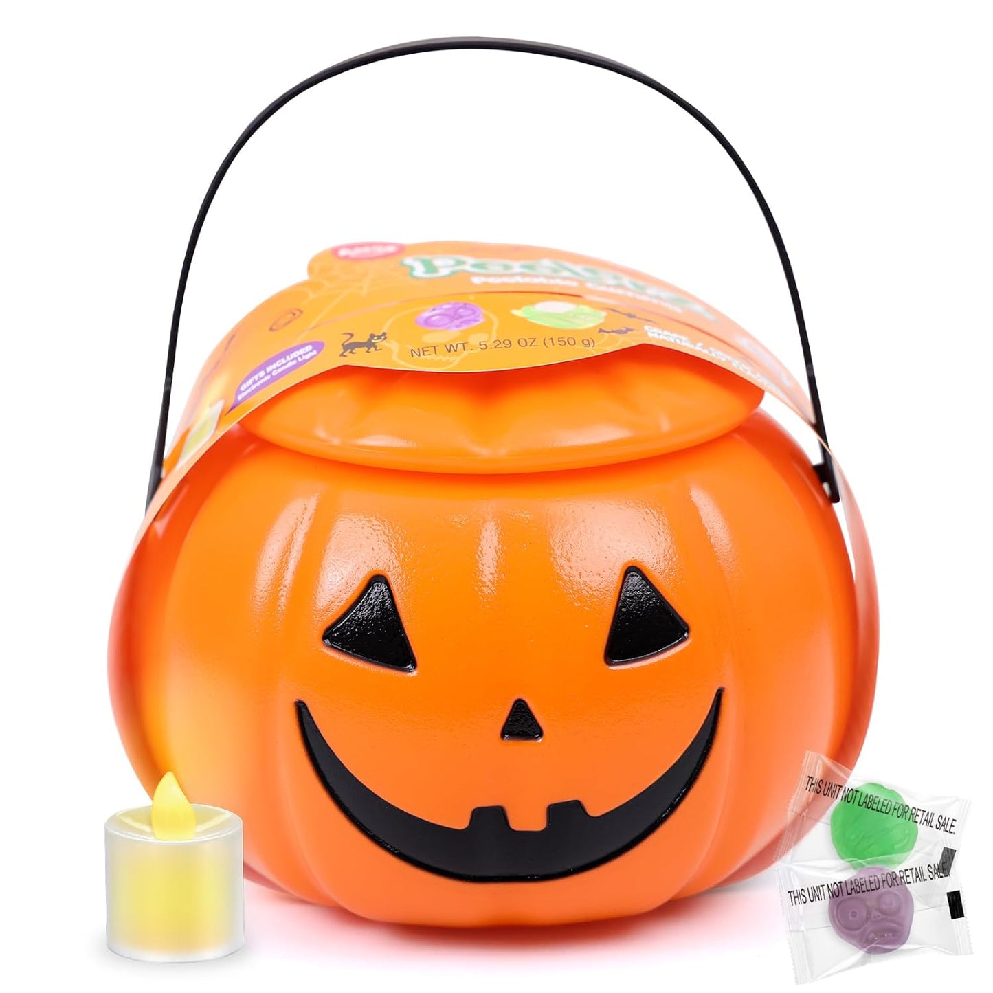 Amos Spooky Body Parts Gummy Bag – 32 Wrapped Pieces for Kids' Playroom Parties, Daycare Snacks & Trick-or-Treat Handouts