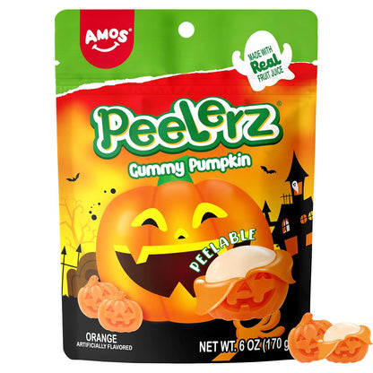 Amos Spooky Body Parts Gummy Bag – 32 Wrapped Pieces for Kids' Playroom Parties, Daycare Snacks & Trick-or-Treat Handouts