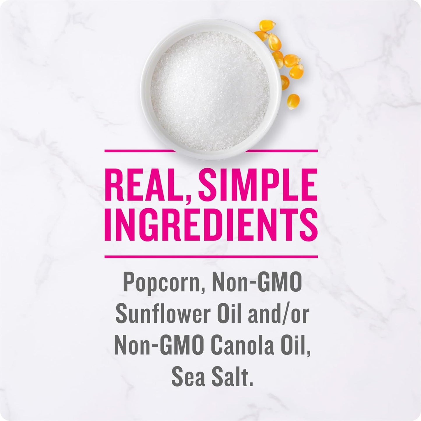 Angie's BOOMCHICKAPOP Sea Salt Popcorn – Non-GMO After-School Snack Safe for Picky Eaters
