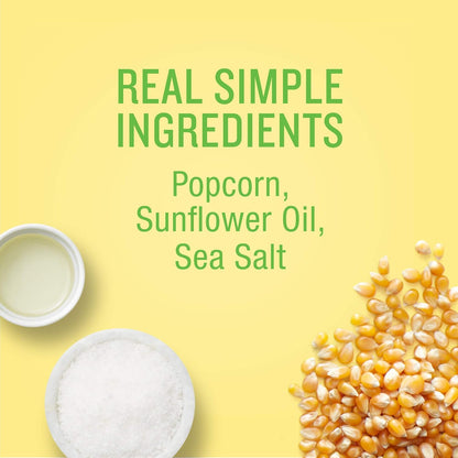 Angie's BOOMCHICKAPOP Sea Salt Popcorn – Simple Sea Salt Snack for Clutter Free Snack Drawers, 6.7 oz
