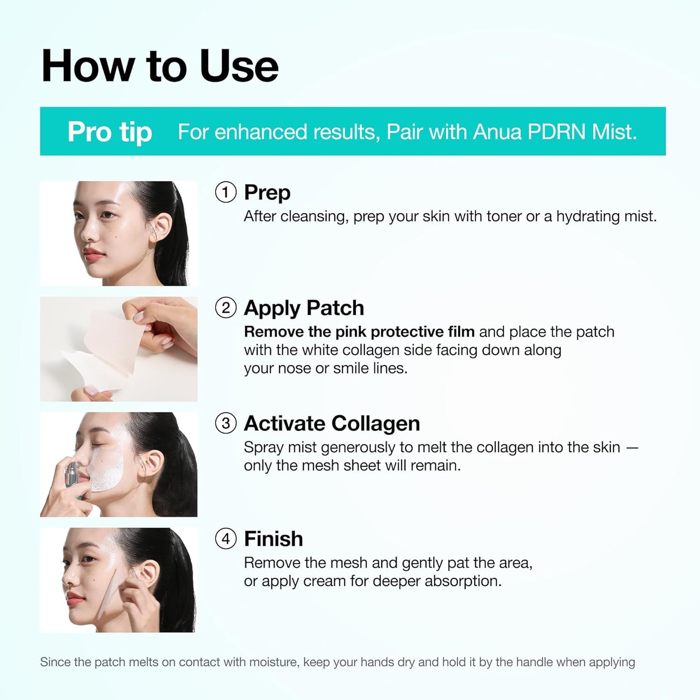 ANUA PDRN Collagen Melting Patch – Effortless Anti-Aging Patches for Cheek Firmness, Less-Is-More Korean Skincare