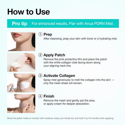 Anua PDRN Collagen Melting Patch – Luxe Salmon DNA Patches for Visible Firming, High-End Korean Beauty Upgrade