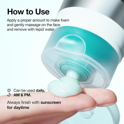 Anua PDRN Hyaluronic Acid Cleansing Foam – Luxury Unisex Skincare Upgrade for Dry Skin, PDRN and Hyaluronic Acid Wash