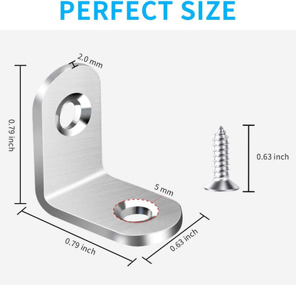AODLANA L Bracket Kit – Distraction-Free Hardware for Studio Projects, Reinforce Cabinet and Drawer Frames