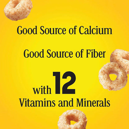 Apple Cinnamon Cheerios, Gluten Free Breakfast Cereal Kids Love with Cinnamon Apple Flavor, School Lunch Pack