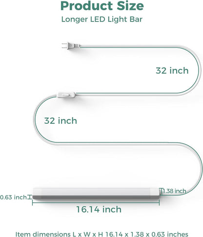 ASOKO Plug and Play Under Counter LED Light – Thoughtful Holiday Gift for DIY Hobbyists, Crafters, and Home Cooks