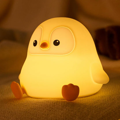 ATSUI Designer Penguin Lamp – Modern Silicone Night Light for Living Room Aesthetic, Cordless and Rechargeable
