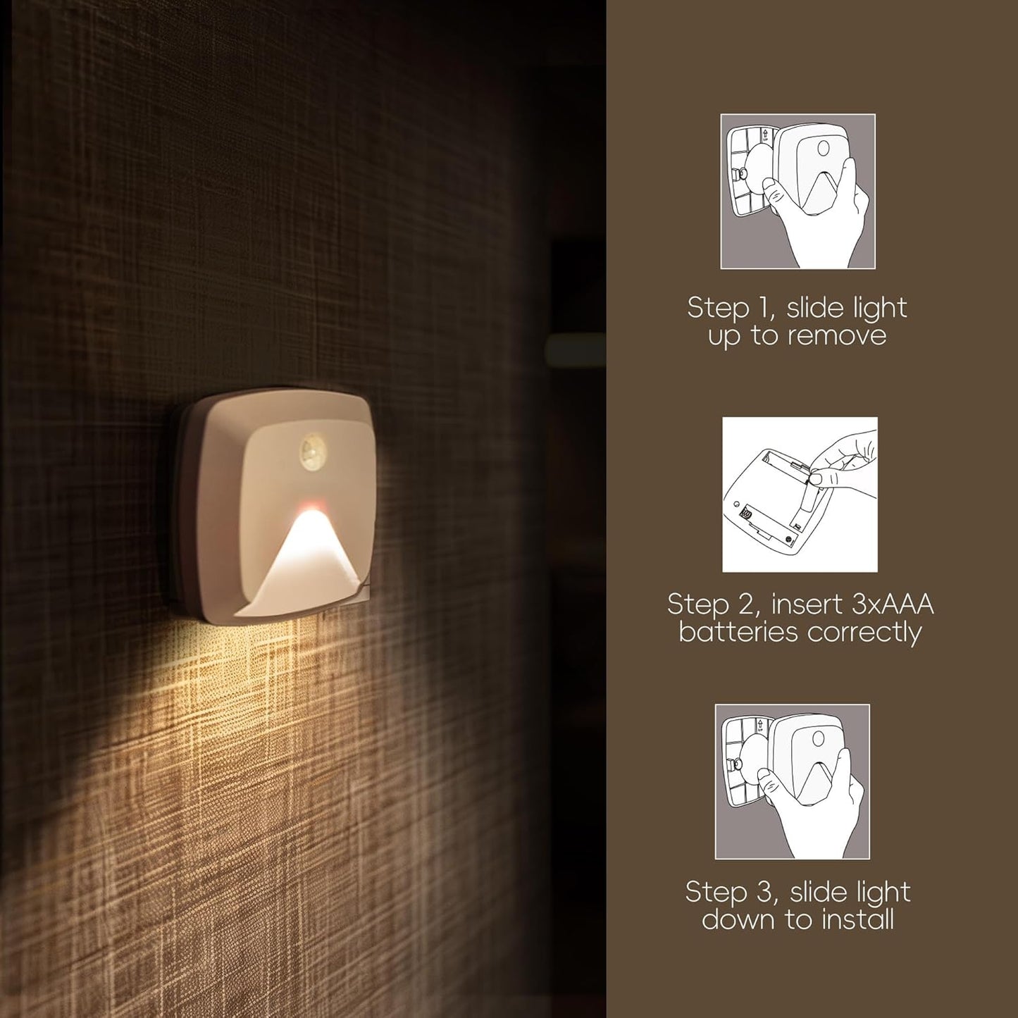 Aurora Glow Battery Wall Lights – Neutral, Hardware-Free Lighting for Intentional Small Spaces