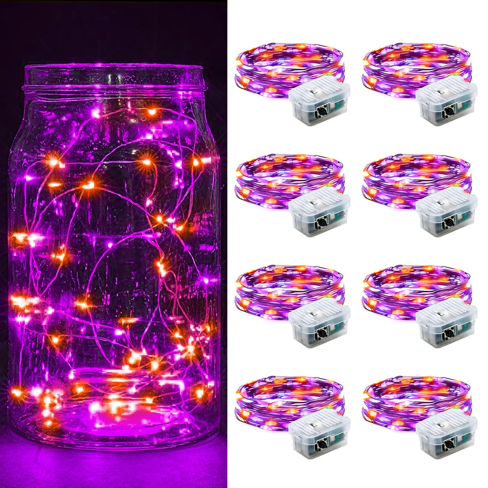 Aurora Glow Starry String Lights 20 LED Cool Touch Battery Powered for Pet Friendly Homes and Worry Free Setup