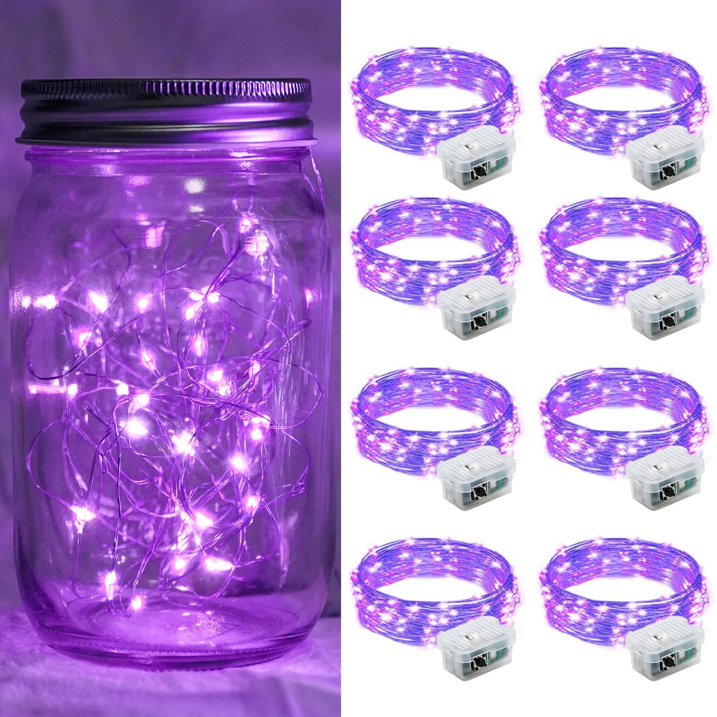 Aurora Glow Starry String Lights 20 LED Cool Touch Battery Powered for Pet Friendly Homes and Worry Free Setup