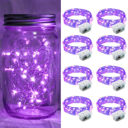 Aurora Glow Starry String Lights 20 LED Cool Touch Battery Powered for Pet Friendly Homes and Worry Free Setup