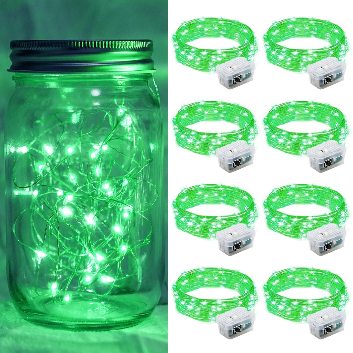 Aurora Glow Starry String Lights 20 LED Cool Touch Battery Powered for Pet Friendly Homes and Worry Free Setup
