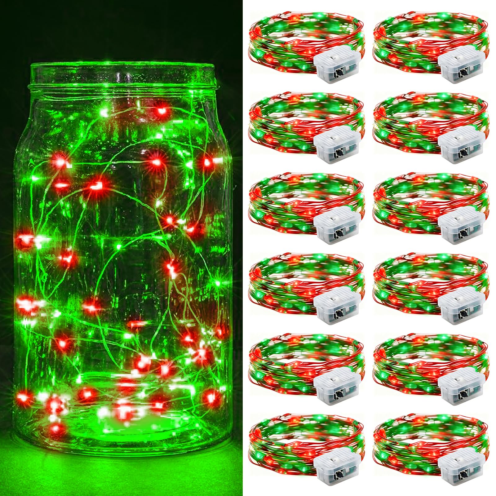 Aurora Glow Starry String Lights 20 LED Cool Touch Battery Powered for Pet Friendly Homes and Worry Free Setup