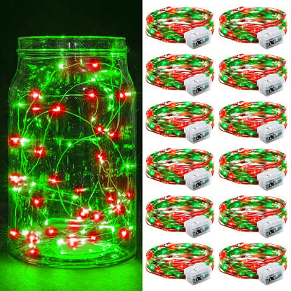 Aurora Glow Starry String Lights 20 LED Cool Touch Battery Powered for Pet Friendly Homes and Worry Free Setup