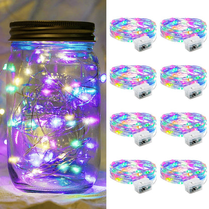 Aurora Glow Starry String Lights 20 LED Cool Touch Battery Powered for Pet Friendly Homes and Worry Free Setup
