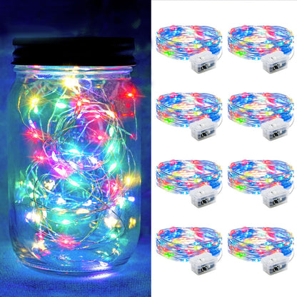 Aurora Glow Starry String Lights 20 LED Cool Touch Battery Powered for Pet Friendly Homes and Worry Free Setup