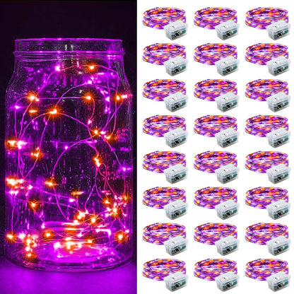 Aurora Glow Starry String Lights 20 LED Cool Touch Battery Powered for Pet Friendly Homes and Worry Free Setup