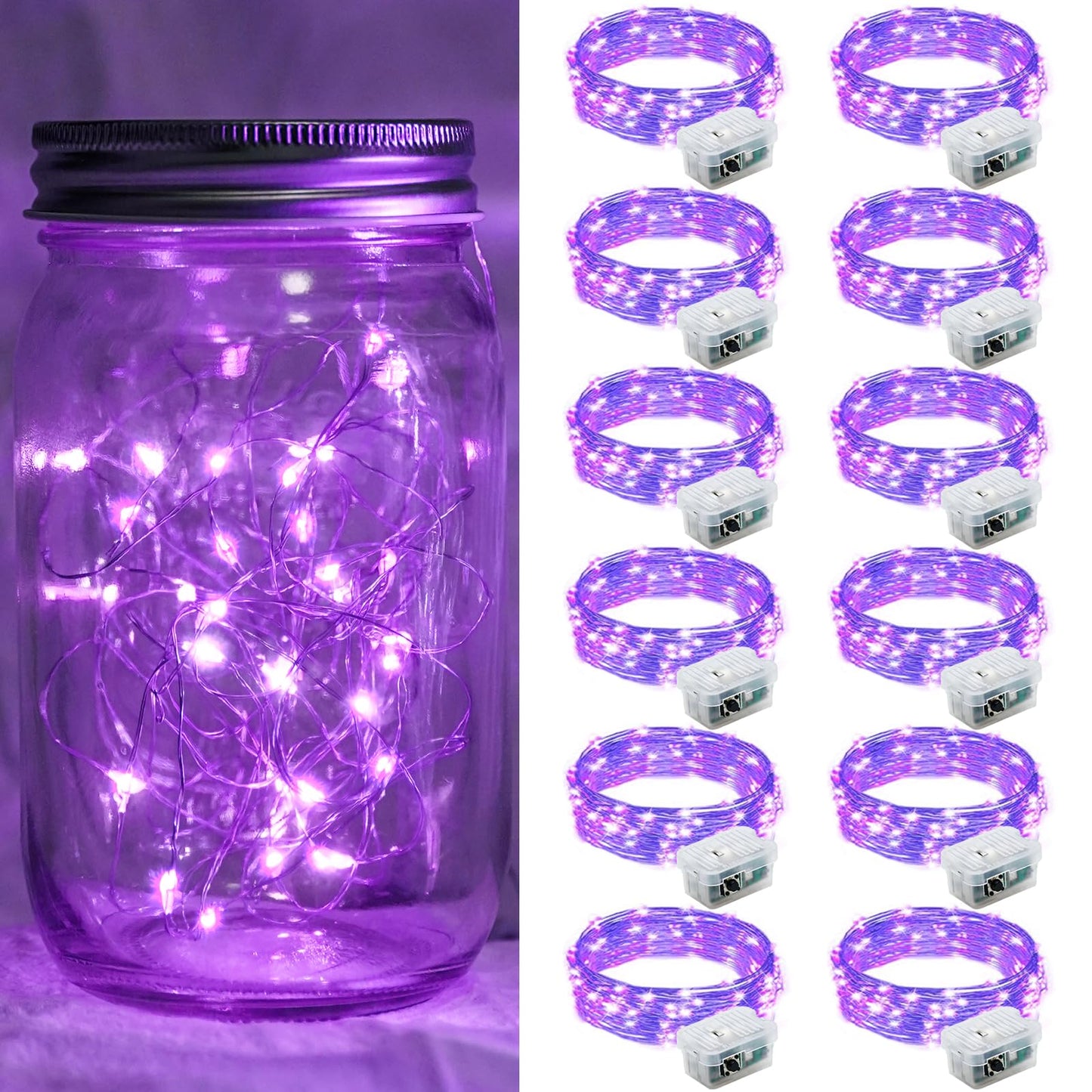 Aurora Glow Starry String Lights 20 LED Cool Touch Battery Powered for Pet Friendly Homes and Worry Free Setup
