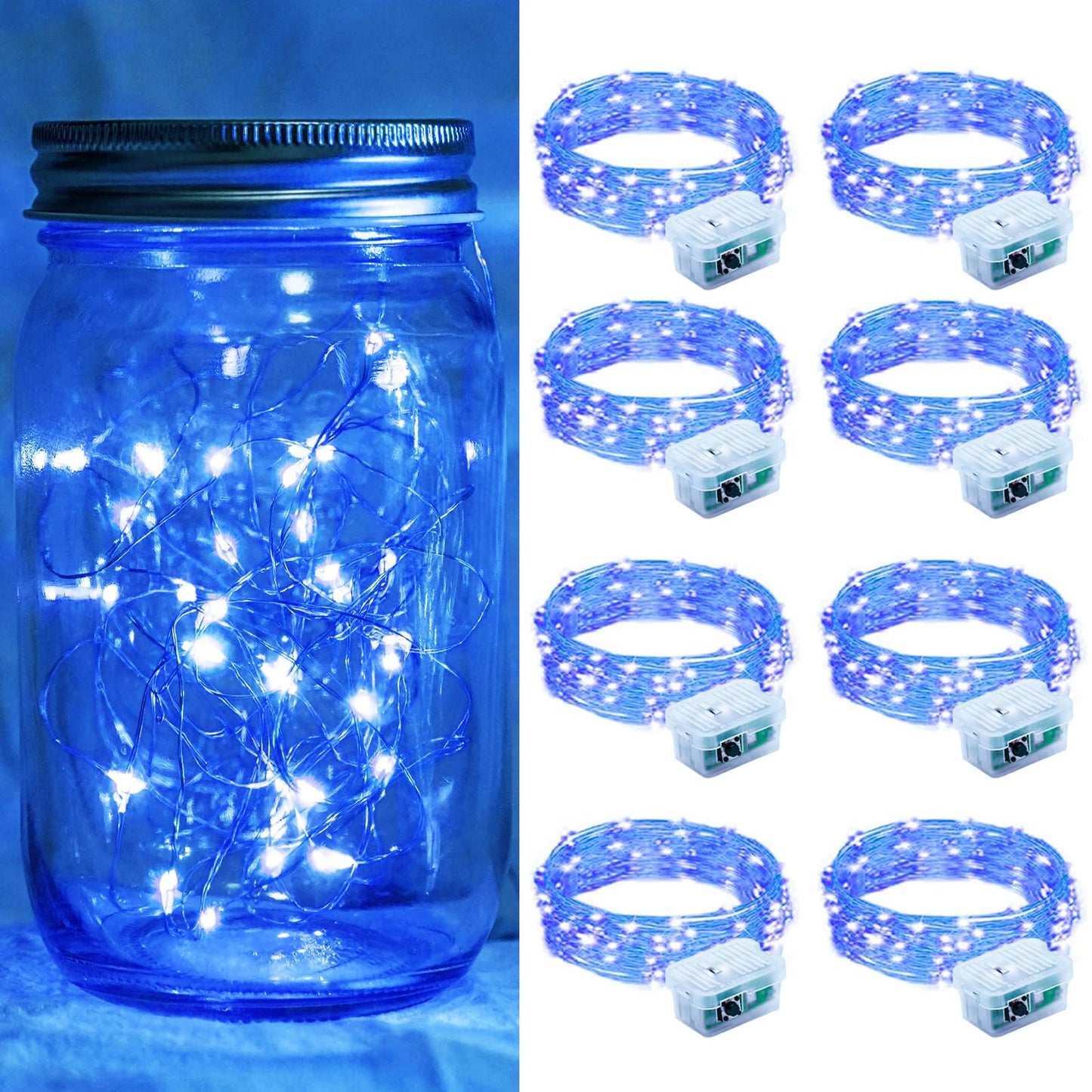 Aurora Glow Starry String Lights 20 LED Cool Touch Battery Powered for Pet Friendly Homes and Worry Free Setup