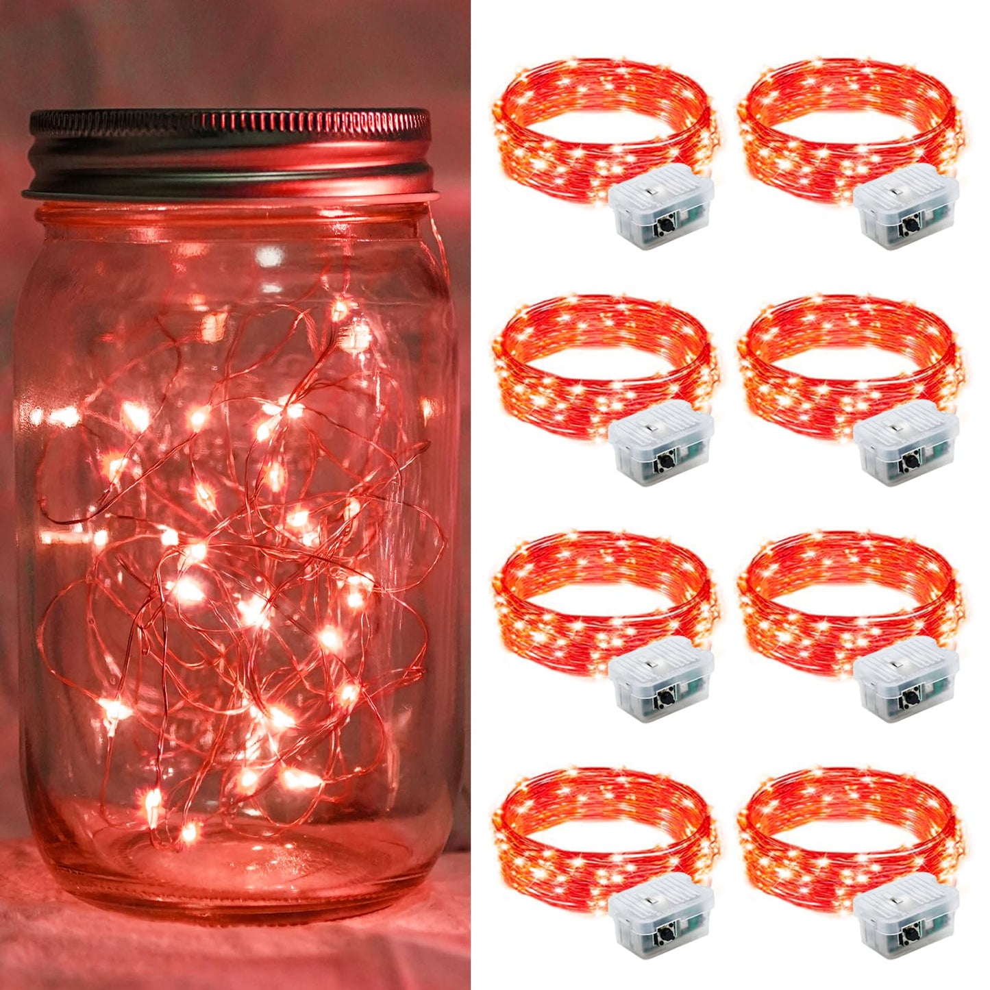Aurora Glow Starry String Lights 20 LED Cool Touch Battery Powered for Pet Friendly Homes and Worry Free Setup