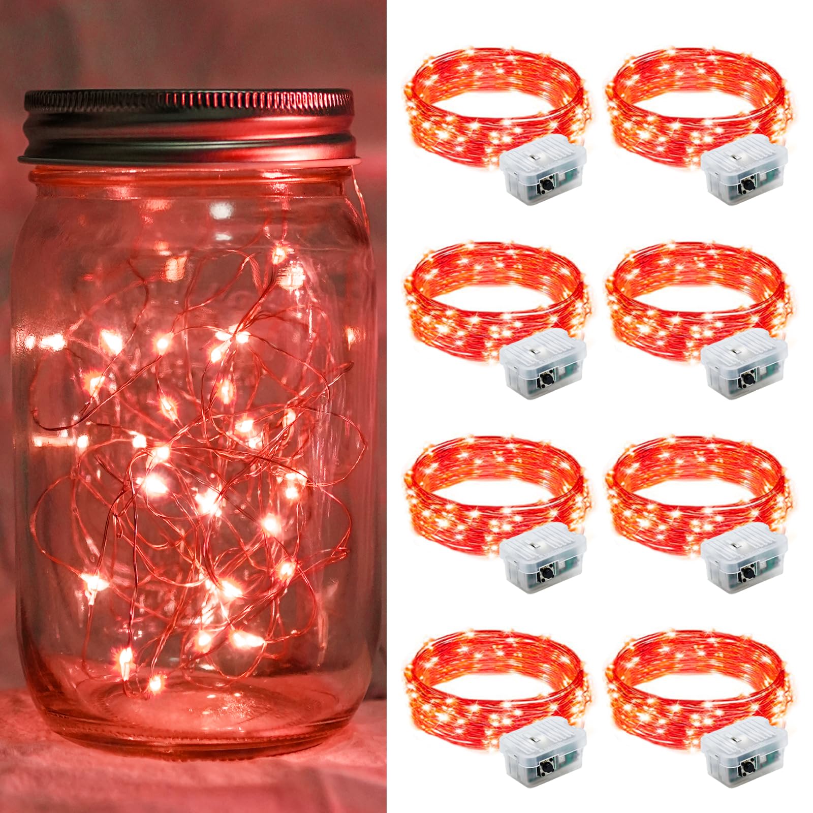 Aurora Glow Starry String Lights 20 LED Cool Touch Battery Powered for Pet Friendly Homes and Worry Free Setup