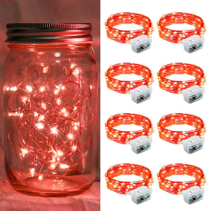 Aurora Glow Starry String Lights 20 LED Cool Touch Battery Powered for Pet Friendly Homes and Worry Free Setup