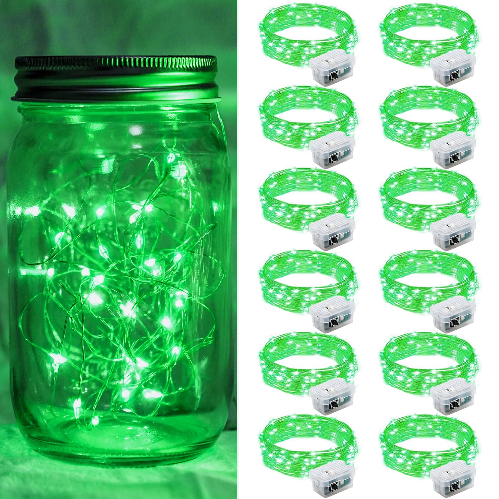 Aurora Glow Starry String Lights 20 LED Cool Touch Battery Powered for Pet Friendly Homes and Worry Free Setup
