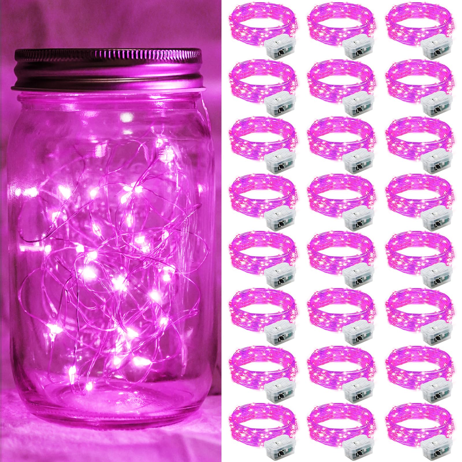 Aurora Glow Starry String Lights 20 LED Cool Touch Battery Powered for Pet Friendly Homes and Worry Free Setup