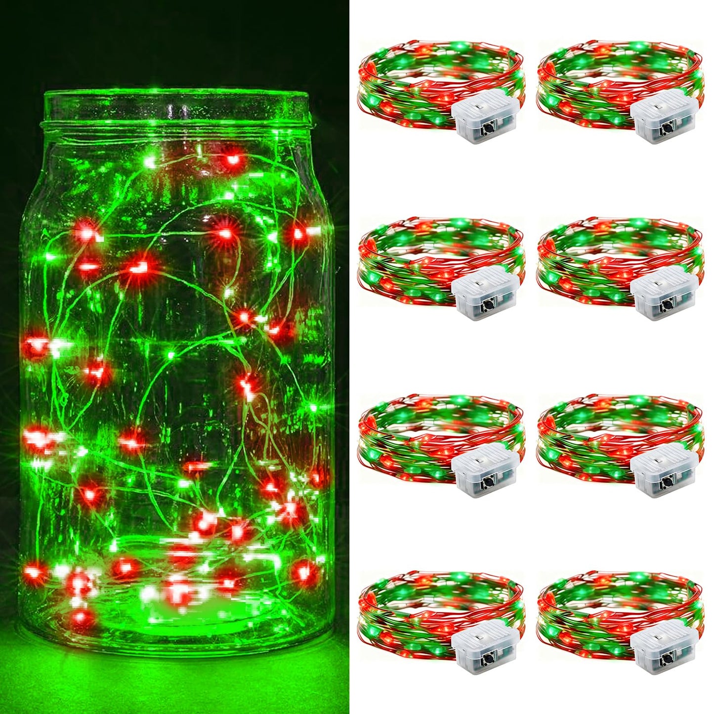 Aurora Glow Starry String Lights 20 LED Cool Touch Battery Powered for Pet Friendly Homes and Worry Free Setup