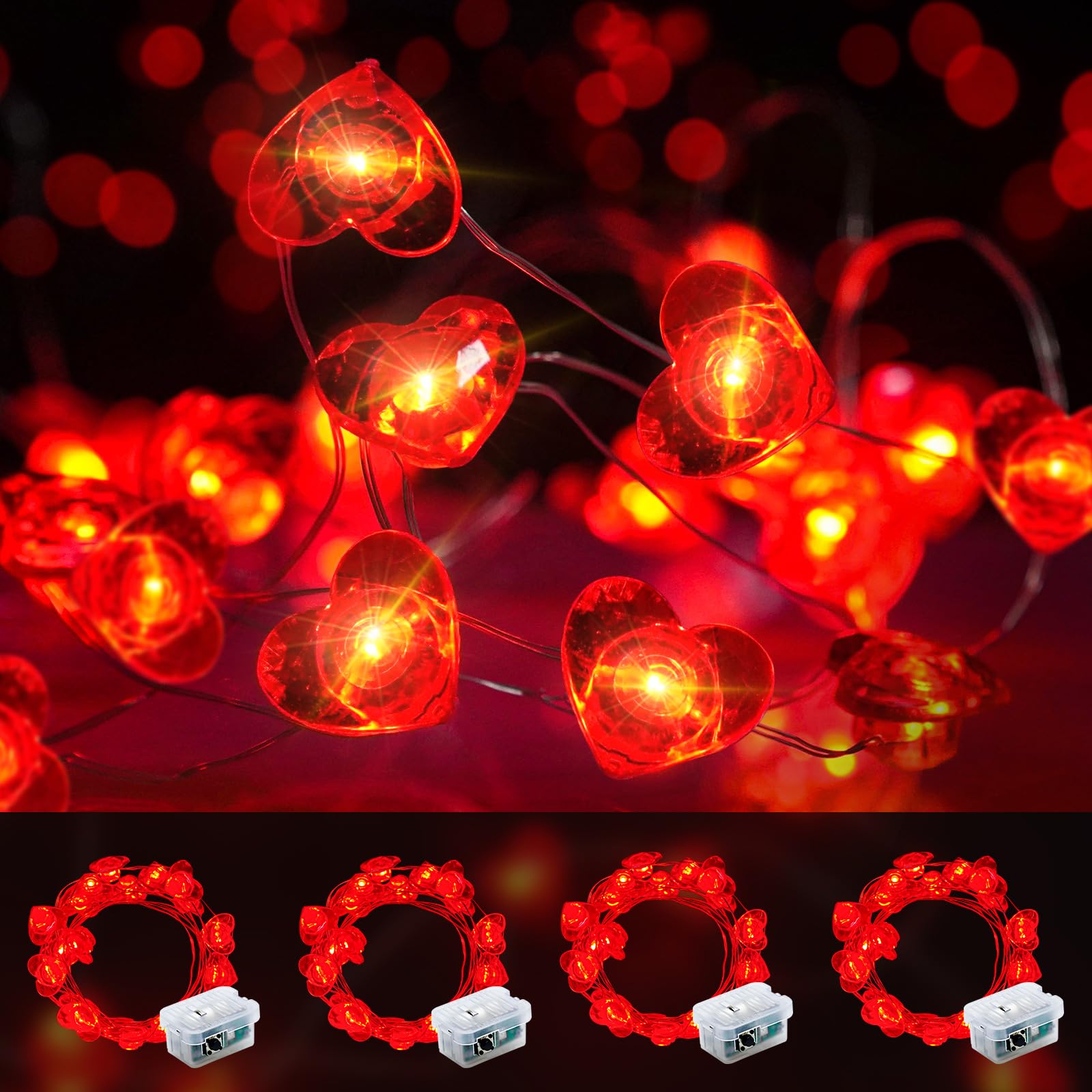 Aurora Glow Starry String Lights 20 LED Cool Touch Battery Powered for Pet Friendly Homes and Worry Free Setup
