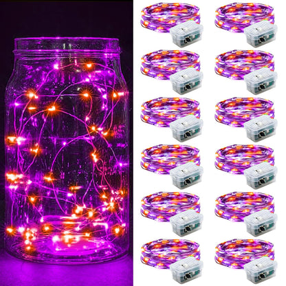 Aurora Glow Starry String Lights 20 LED Cool Touch Battery Powered for Pet Friendly Homes and Worry Free Setup