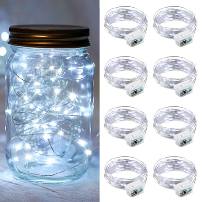 Aurora Glow Starry String Lights 20 LED Cool Touch Battery Powered for Pet Friendly Homes and Worry Free Setup