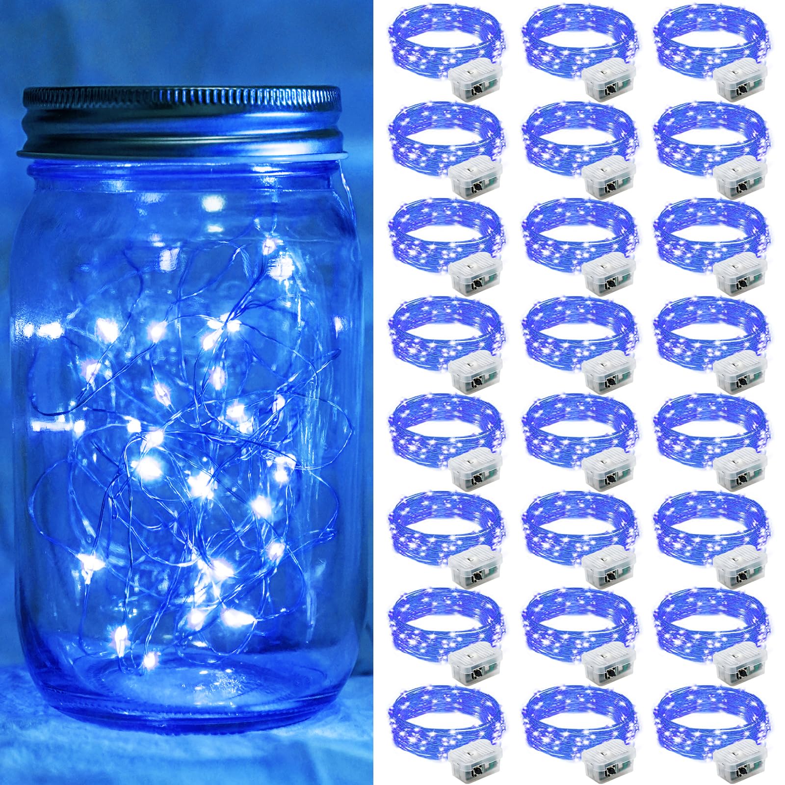 Aurora Glow Starry String Lights 20 LED Cool Touch Battery Powered for Pet Friendly Homes and Worry Free Setup