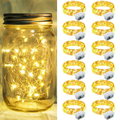 Aurora Glow Starry String Lights 20 LED Cool Touch Battery Powered for Pet Friendly Homes and Worry Free Setup
