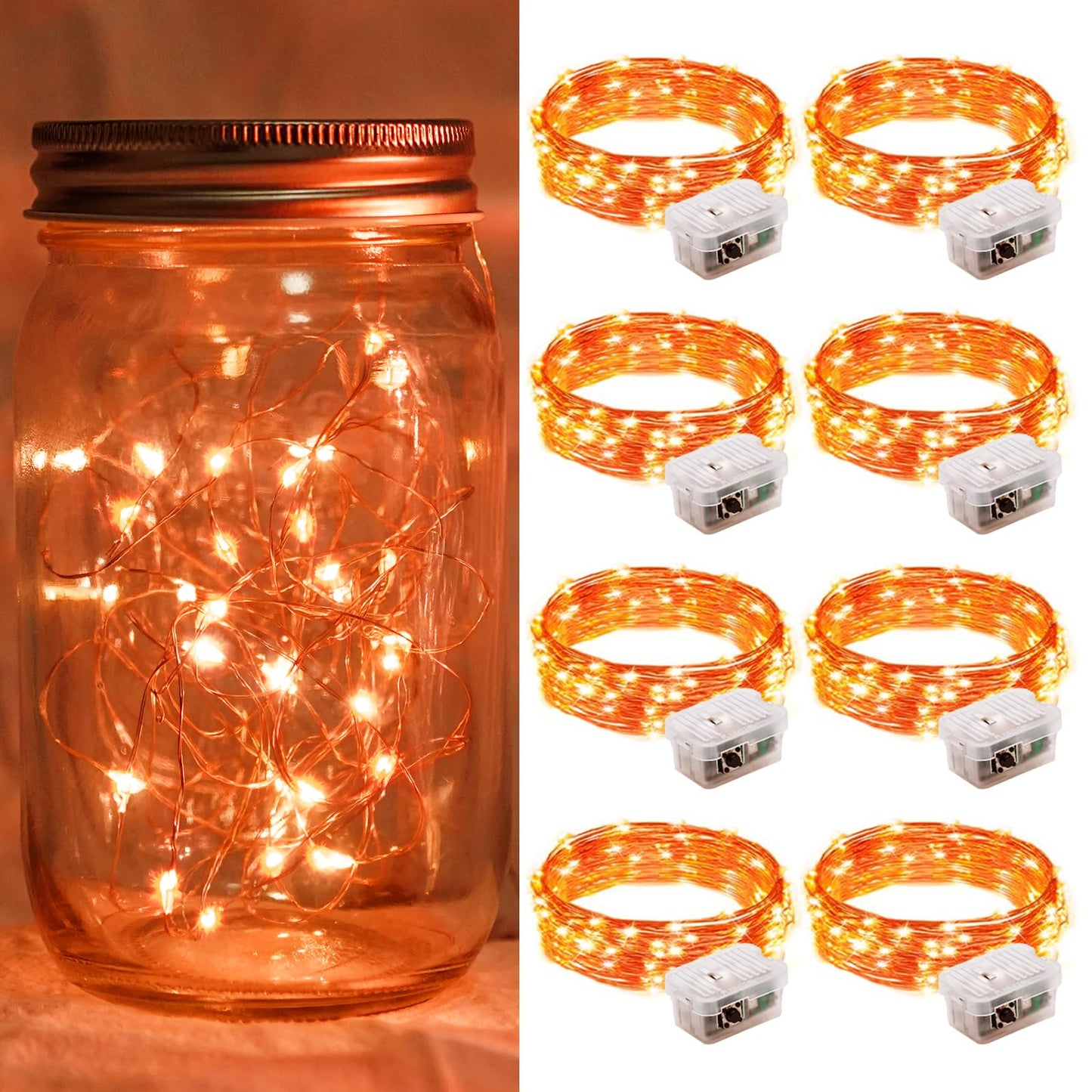 Aurora Glow Starry String Lights 20 LED Cool Touch Battery Powered for Pet Friendly Homes and Worry Free Setup