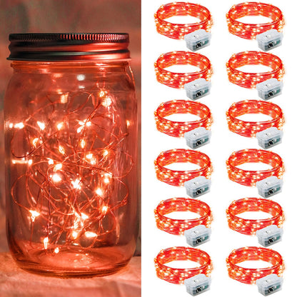 Aurora Glow Starry String Lights 20 LED Cool Touch Battery Powered for Pet Friendly Homes and Worry Free Setup