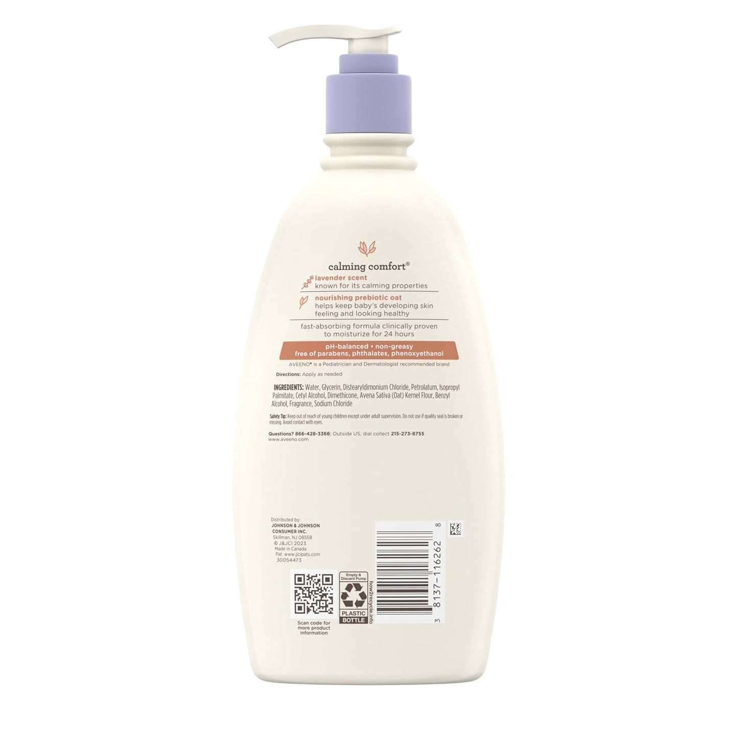 Aveeno Baby Calming Comfort Lotion – Aromatherapy Baby Moisturizer for a Calming Wind-Down and Self-Care Moment
