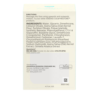 Aveeno Calm + Restore Oat Gel – Fragrance-Free & Paraben-Free Face Cream for Safe Daily Use