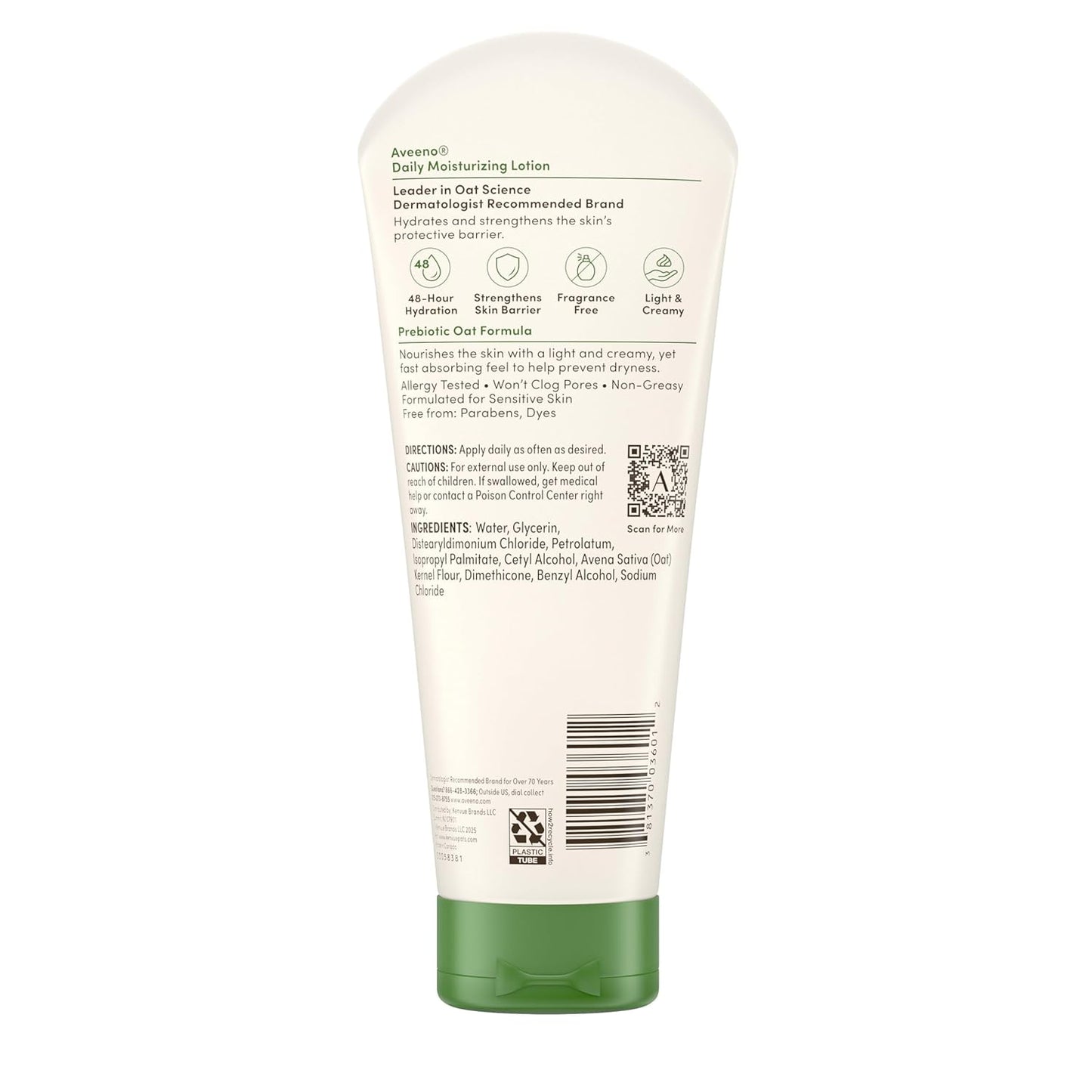 Aveeno Dermatologist-Formulated Body Lotion – 70-Year Heritage of Clinically Proven Luxury