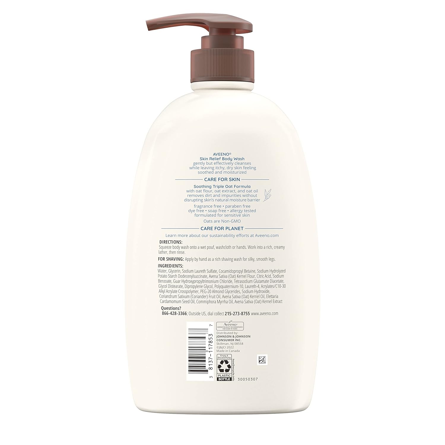 Aveeno Fragrance-Free Body Wash – Uncluttered Daily Essential for Minimal Skincare