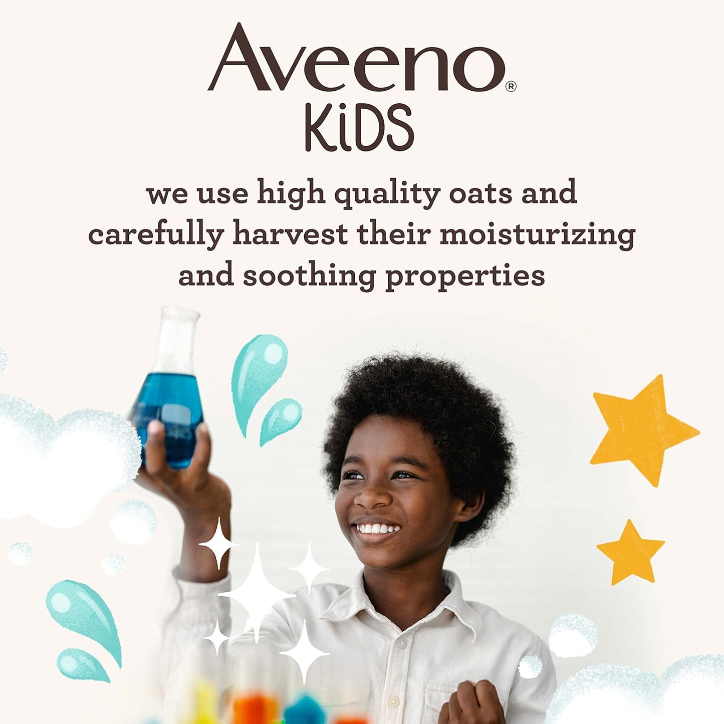 Aveeno Kids Minimalist Hair Care, One Bottle for Cleansing & Conditioning Daily Routine