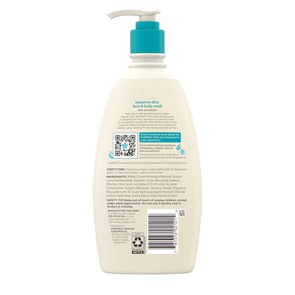 Aveeno Kids Tear-Free Wash – Uncluttered, All-in-One Cleanser for Intentional Bathroom Routines