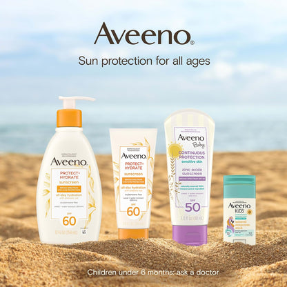Aveeno Paraben-Free Sunscreen Lotion – Clean, Non-Toxic SPF 60 for Worry-Free Daily Use