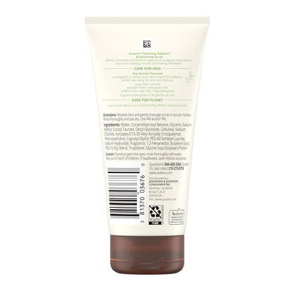 Aveeno Positively Radiant Facial Scrub for Evening Wind-Down and Sensitive Skin Self-Care