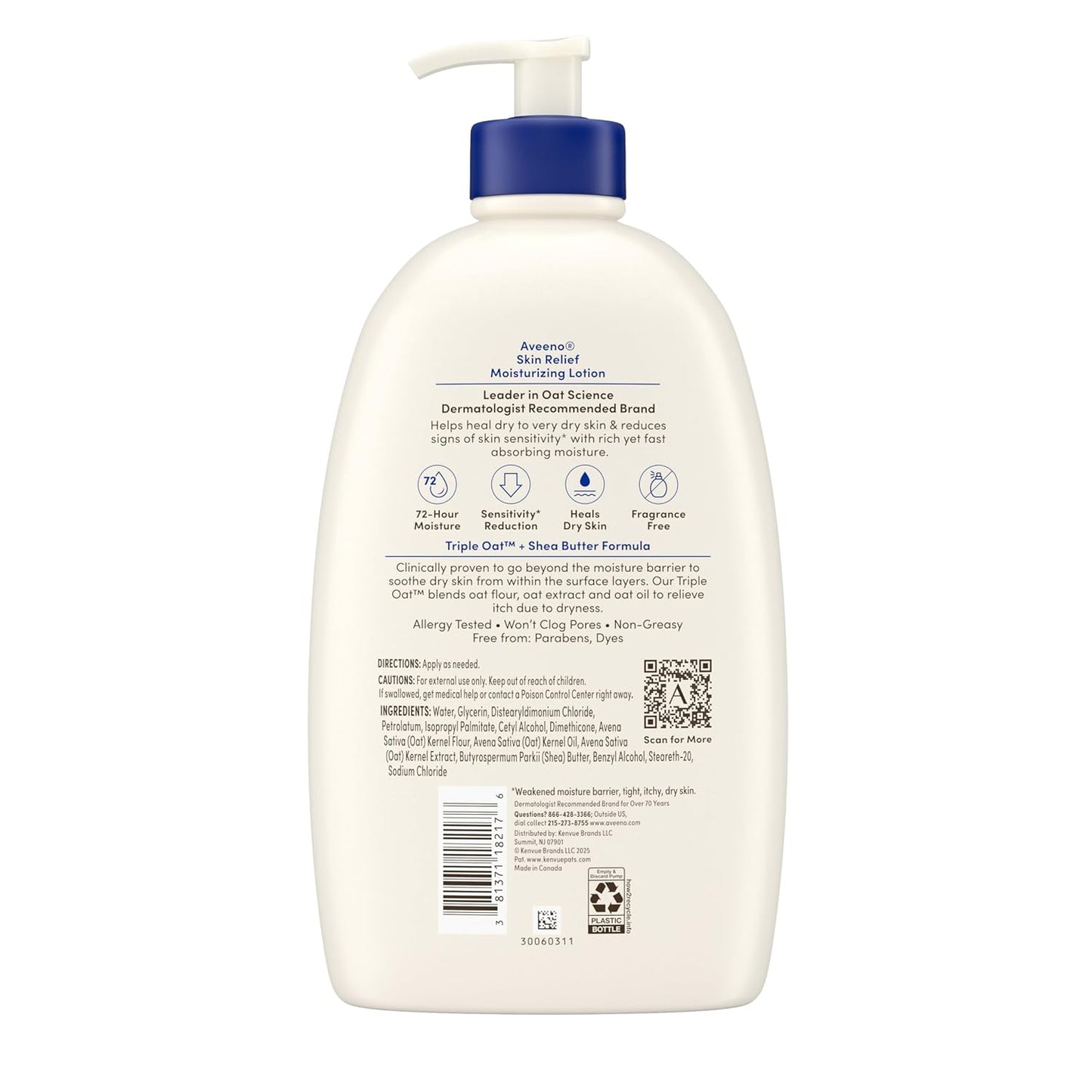 Aveeno Skin Relief Body Lotion – Daily Hydrating Self-Care for Eczema-Prone and Sensitive Skin