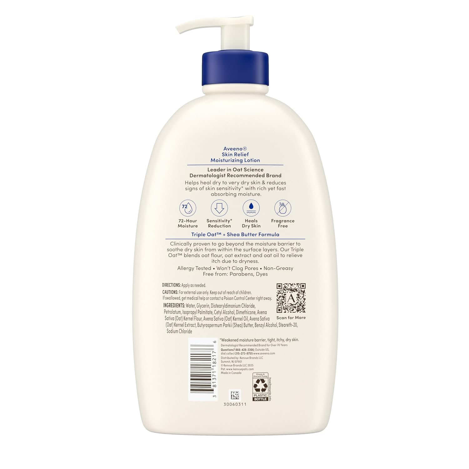 Aveeno Skin Relief Body Lotion – Daily Hydrating Self-Care for Eczema-Prone and Sensitive Skin