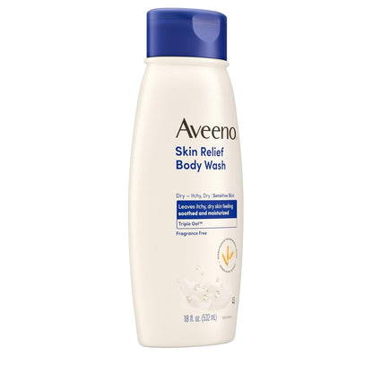 Aveeno Skin Relief Body Wash with Triple Oat – Family-Friendly Soap-Free Cleanser for Children with Allergy-Prone and Itchy Skin